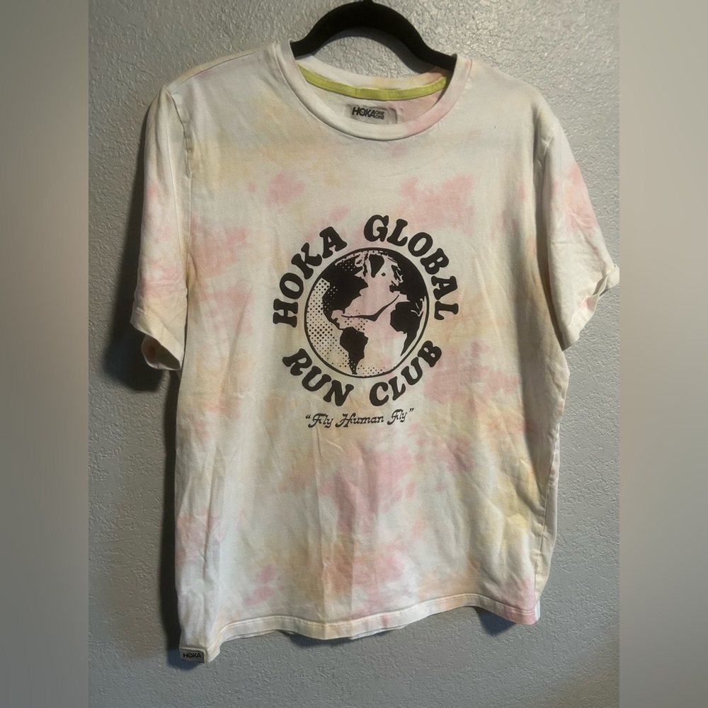 Hoka tie dye tee shirt